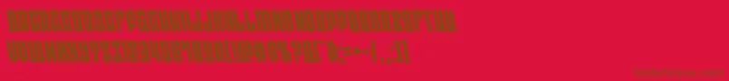 eastwestleft Font – Brown Fonts on Red Background
