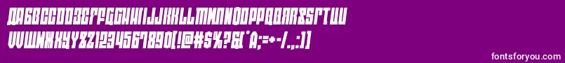 フォントeastwestsemital – 紫の背景に白い文字