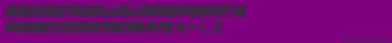 フォントeastwestsemital – 紫の背景に黒い文字