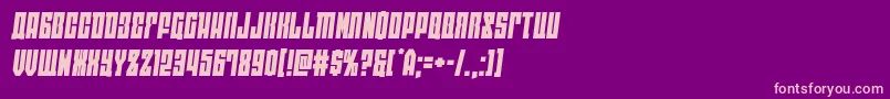 eastwestsemital Font – Pink Fonts on Purple Background