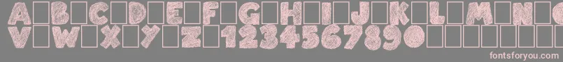 Easy Fashion Font – Pink Fonts on Gray Background