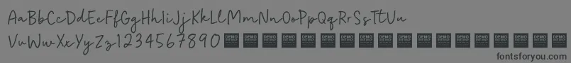 Easy Going   Demo Font – Black Fonts on Gray Background