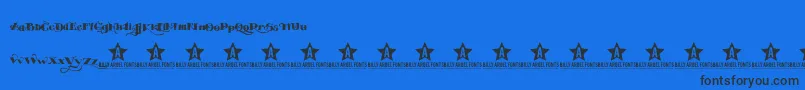 EASYTOUBLE TRIAL    Font – Black Fonts on Blue Background