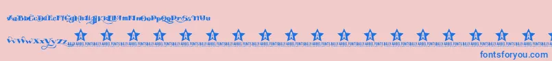 EASYTOUBLE TRIAL    Font – Blue Fonts on Pink Background