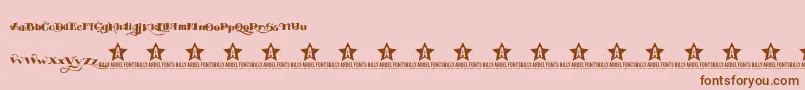 EASYTOUBLE TRIAL    Font – Brown Fonts on Pink Background