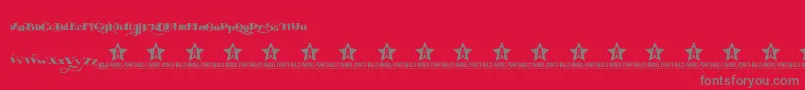EASYTOUBLE TRIAL    Font – Gray Fonts on Red Background