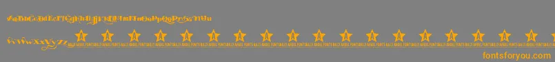 EASYTOUBLE TRIAL    Font – Orange Fonts on Gray Background