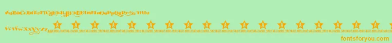 EASYTOUBLE TRIAL    Font – Orange Fonts on Green Background