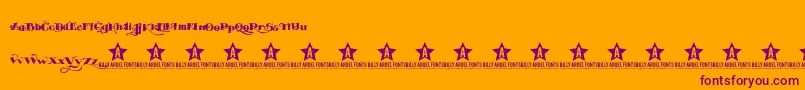 EASYTOUBLE TRIAL    Font – Purple Fonts on Orange Background
