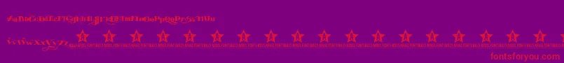 EASYTOUBLE TRIAL    Font – Red Fonts on Purple Background