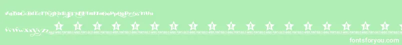 EASYTOUBLE TRIAL   -Schriftart – Weiße Schriften auf grünem Hintergrund