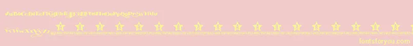 EASYTOUBLE TRIAL    Font – Yellow Fonts on Pink Background