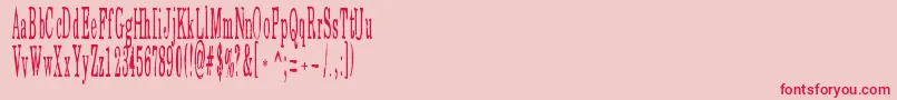 EatMoreChocolate Font – Red Fonts on Pink Background