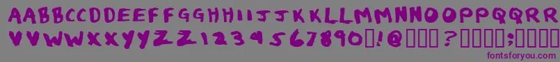 Шрифт Eau de Toilet – фиолетовые шрифты на сером фоне