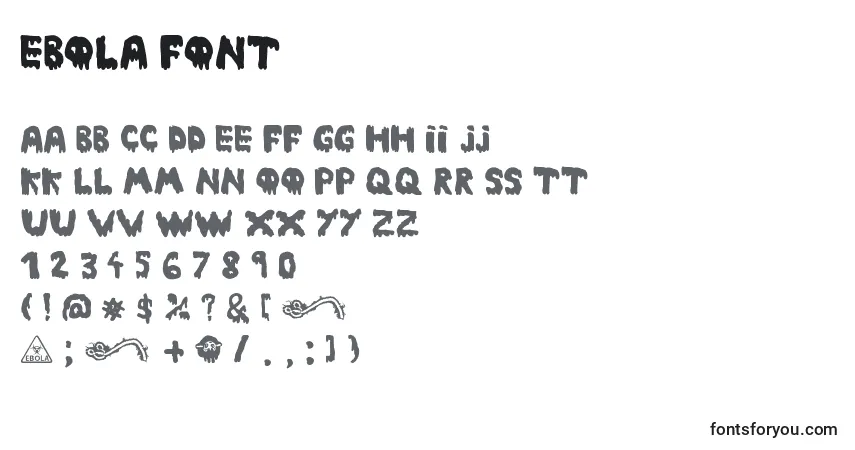 Шрифт Ebola Font – алфавит, цифры, специальные символы