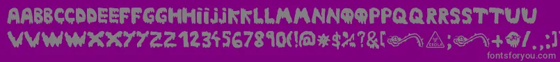 Ebola Font Font – Gray Fonts on Purple Background