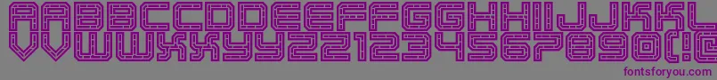 ec bricks Font – Purple Fonts on Gray Background