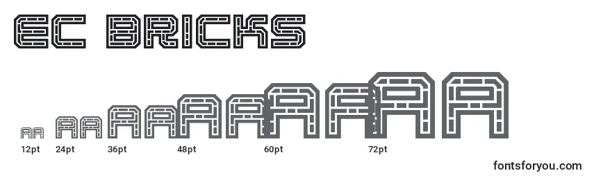 Ec bricks Font Sizes
