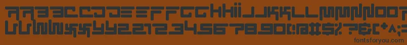 ec simplicity Font – Black Fonts on Brown Background