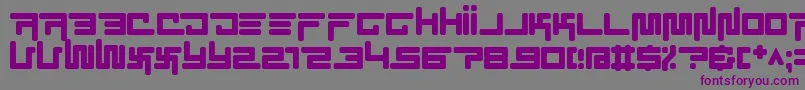 ec simplicity Font – Purple Fonts on Gray Background