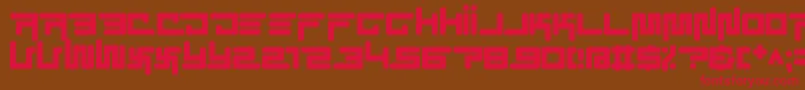 ec simplicity Font – Red Fonts on Brown Background