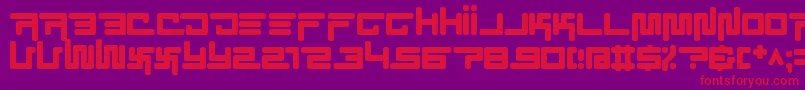 Шрифт ec simplicity – красные шрифты на фиолетовом фоне
