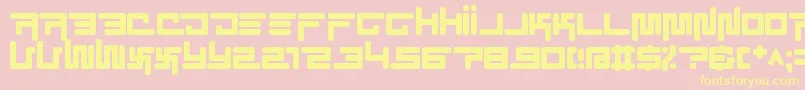 ec simplicity Font – Yellow Fonts on Pink Background