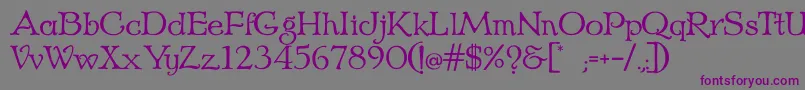 Echedo Regular Font – Purple Fonts on Gray Background