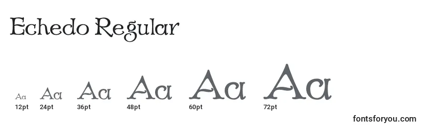 Размеры шрифта Echedo Regular