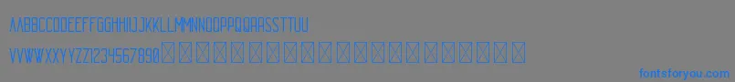 Шрифт Echo PersonalUse – синие шрифты на сером фоне