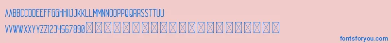 Echo PersonalUse Font – Blue Fonts on Pink Background