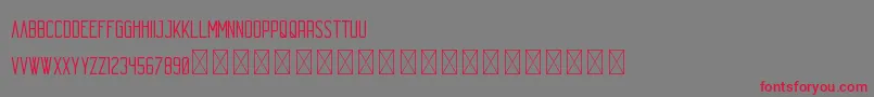 Echo PersonalUse Font – Red Fonts on Gray Background