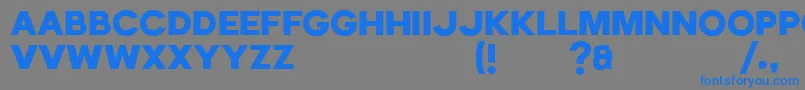 Шрифт Echomotors Demo – синие шрифты на сером фоне