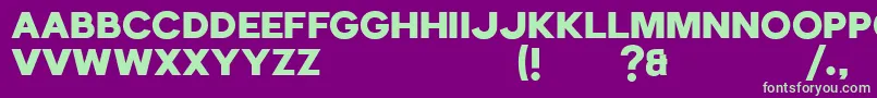 Echomotors Demo Font – Green Fonts on Purple Background