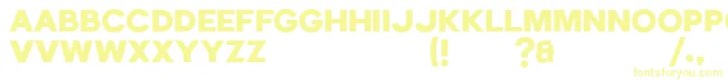 Шрифт Echomotors Demo – жёлтые шрифты на белом фоне