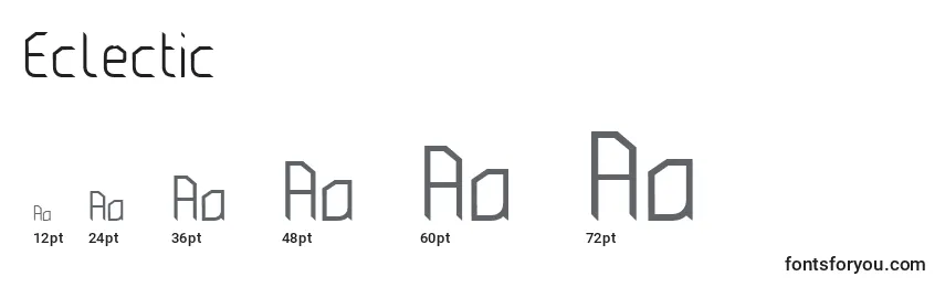 Eclectic (125774) Font Sizes