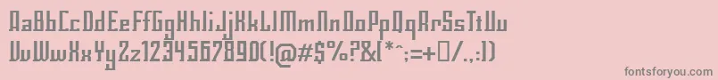 ECLIRG   Font – Gray Fonts on Pink Background
