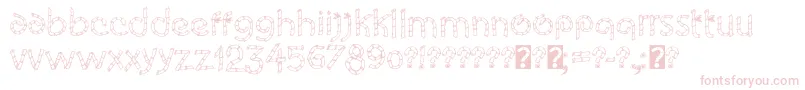 Eco Bamboo Cartoon Font – Pink Fonts on White Background