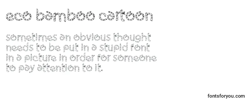 Review of the Eco Bamboo Cartoon Font