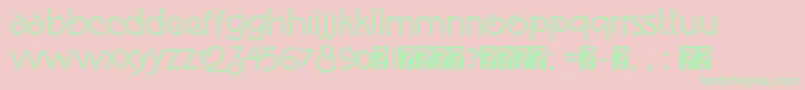 Eco Bamboo Fun Font – Green Fonts on Pink Background