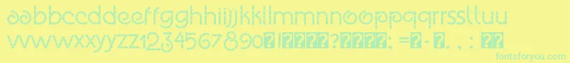Eco Bamboo Fun Font – Green Fonts on Yellow Background