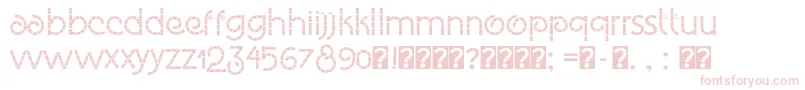 Eco Bamboo Fun Font – Pink Fonts on White Background