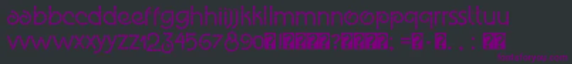 Eco Bamboo Fun Font – Purple Fonts on Black Background