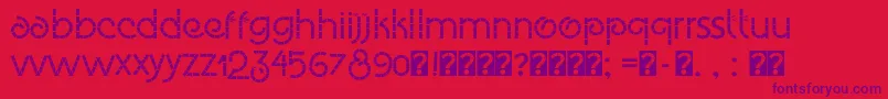 Eco Bamboo Fun Font – Purple Fonts on Red Background
