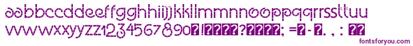 Eco Bamboo Fun Font – Purple Fonts on White Background