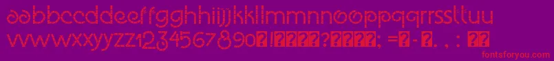 Eco Bamboo Fun Font – Red Fonts on Purple Background