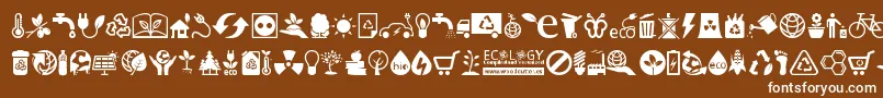 More about Ecology Font Ecology Font – White Fonts on Brown Background