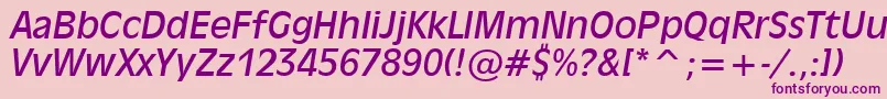 Inc901i Font – Purple Fonts on Pink Background