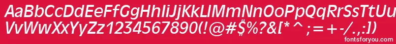 Inc901i Font – White Fonts on Red Background