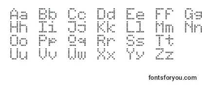 Ecran monochrome   monochrome display Font